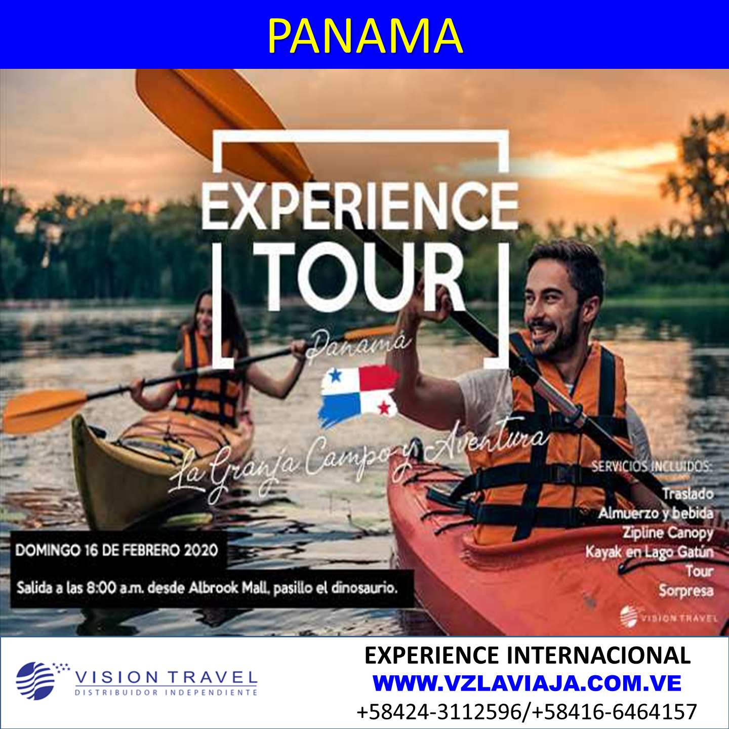 Plan Full Day Experience Tour Panamá USD